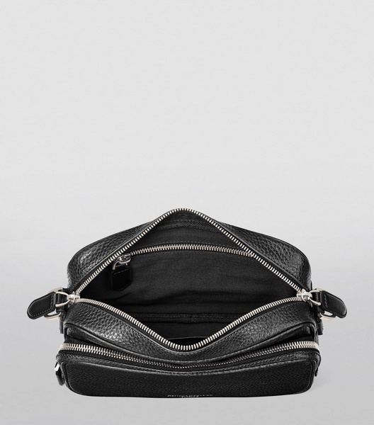 Leather Reporter East West Messenger Bag