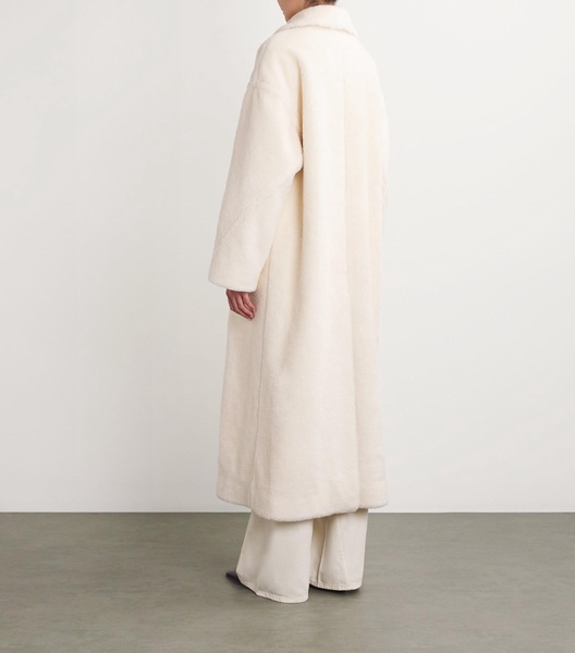 Wool Shearling Oversized Coat