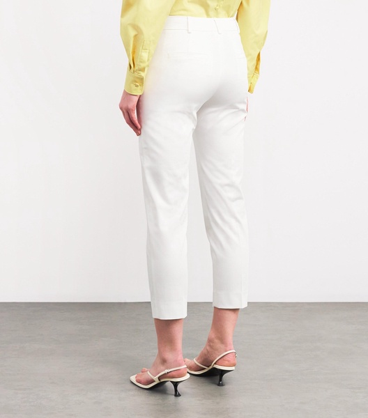 Stretch-Cotton Cropped Trousers