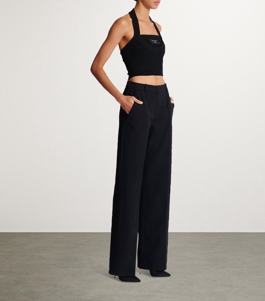 Wool Grain De Poudre Trousers