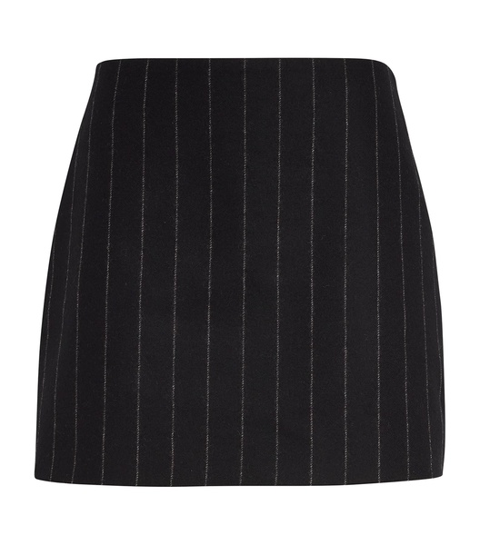 Wool-Blend Pinstripe Tierra Mini Skirt