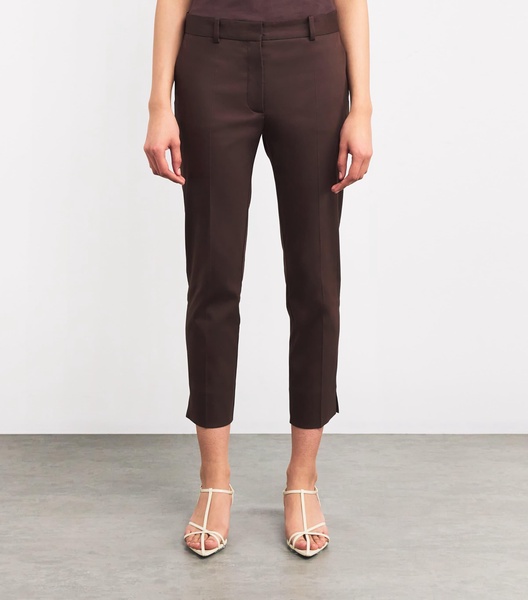 Cotton-Blend Cropped Bing Court Trousers