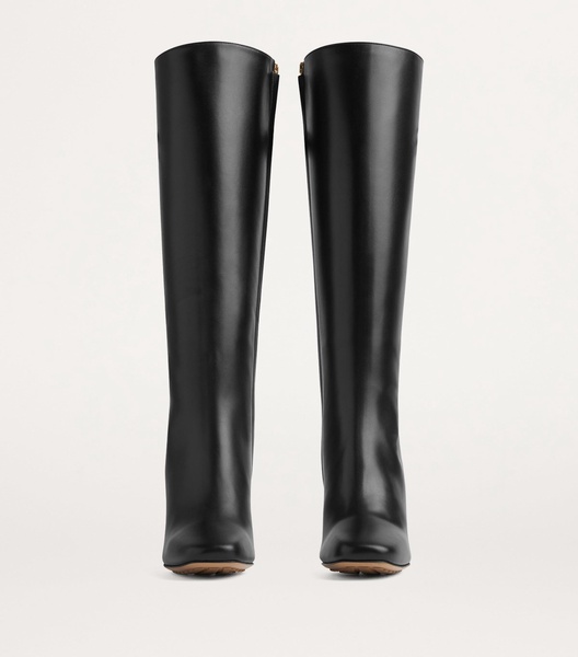 Leather Knot Knee-High Boots 90
