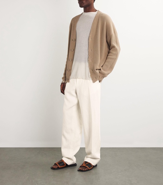 Drawstring Straight Trousers