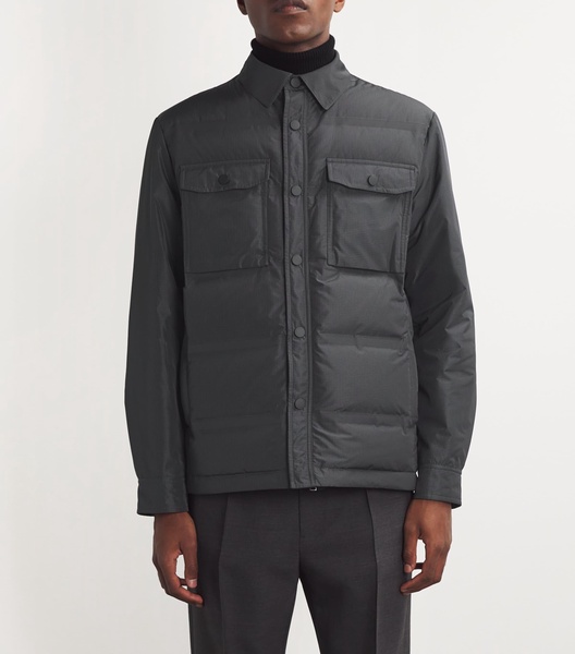 Nylon Down Padded Overshirt