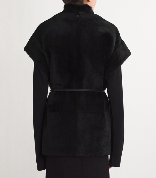 Shearling Sleeveless Jacket