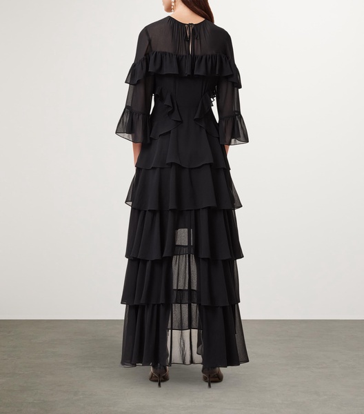 Ruffled Tiered Nat Maxi Dress