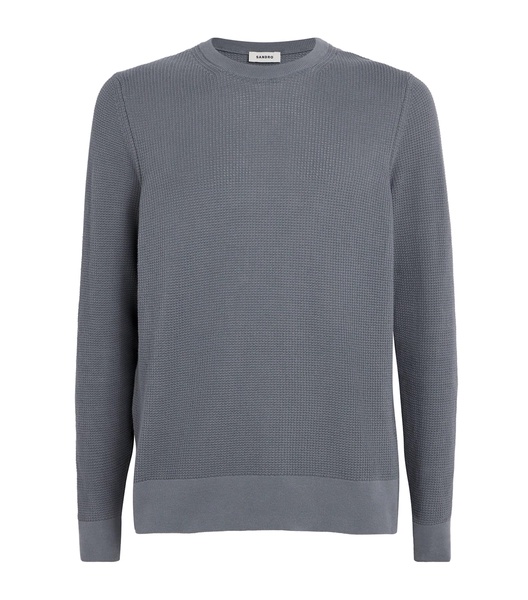 Textured Rice-Stitch Sweater