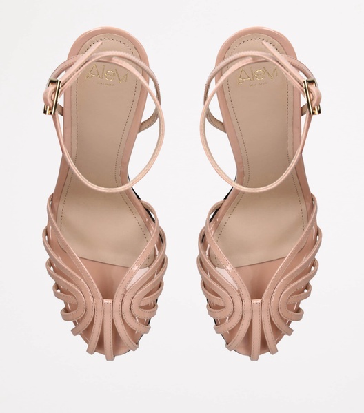 Patent Leather Ally Heeled Sandals 95