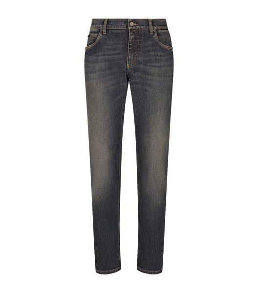Logo Plaque Slim Jeans