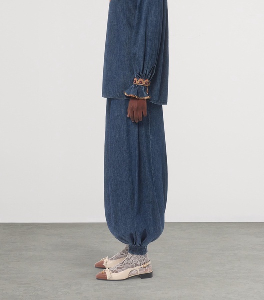 Chambray Denim Trousers
