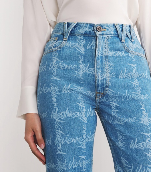 Monogram P Ray Flared Jeans