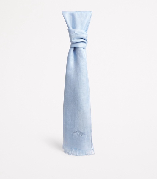 Linen-Silk Logo Scarf