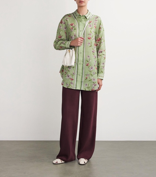 Linen Floral Print Cecilia Shirt