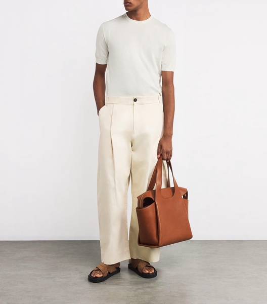 Cotton-Silk Knit T-Shirt