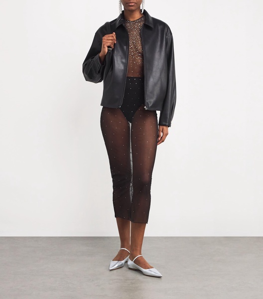 Leather Cleo Mary Jane Flats