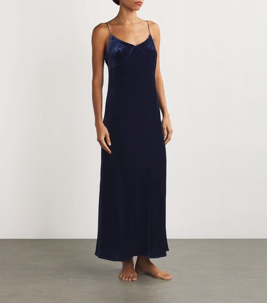 Velvet Slip Maxi Dress