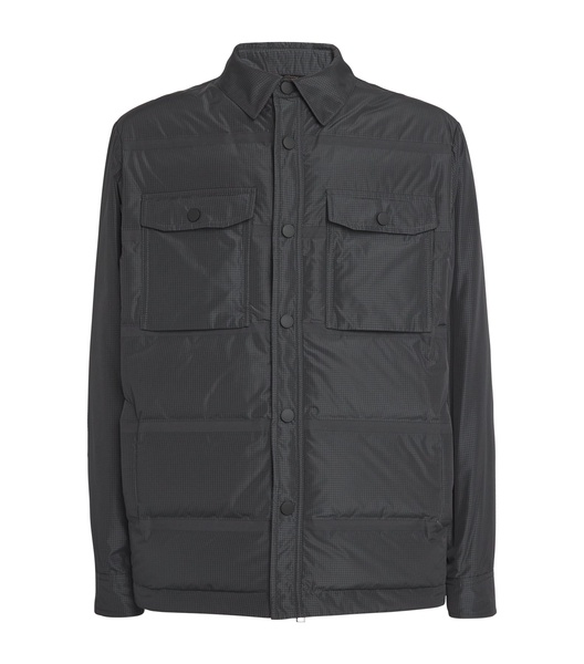 Nylon Down Padded Overshirt