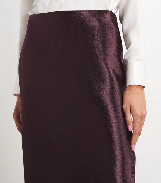 Satin Midi Skirt