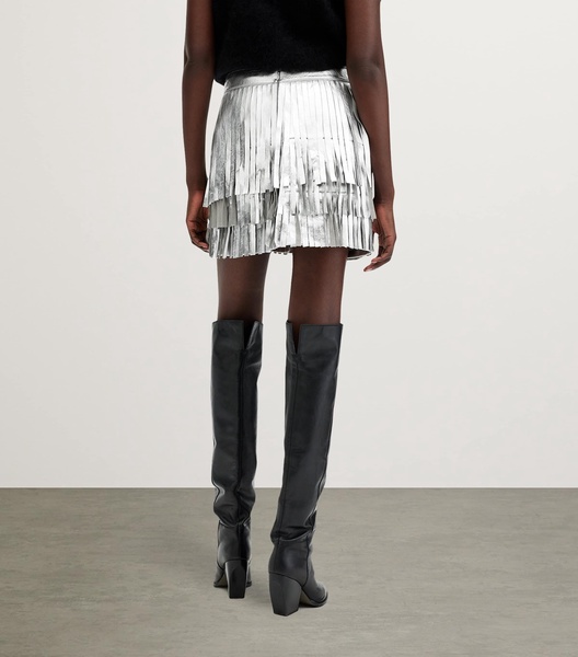 Metallic Aisha Mini Skirt