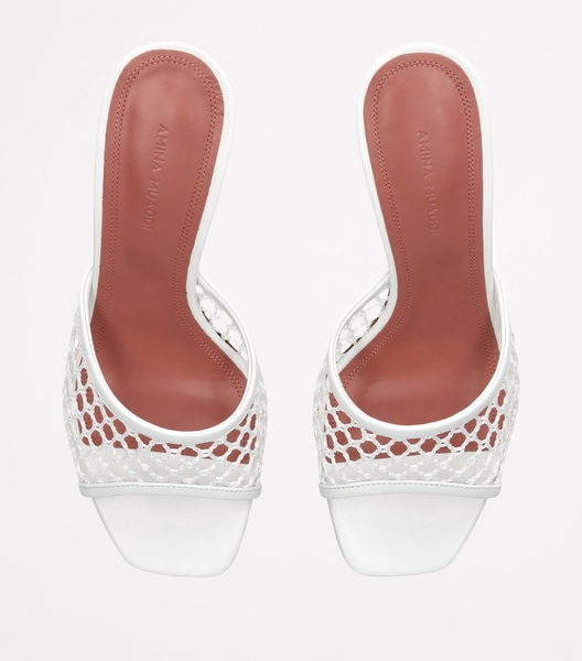 Leather Lupita Net Mules 70