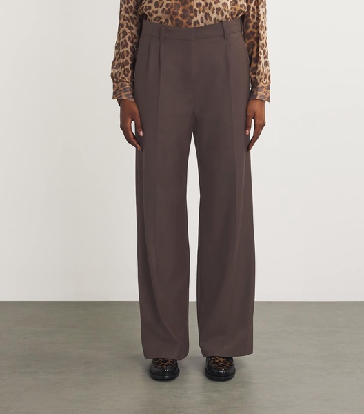 Wide-Leg Tailored Trousers