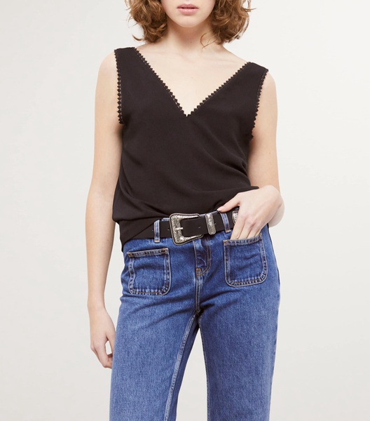 Wide Leather Belt