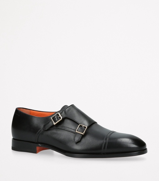 Leather Adrian Blake Monk Shoes