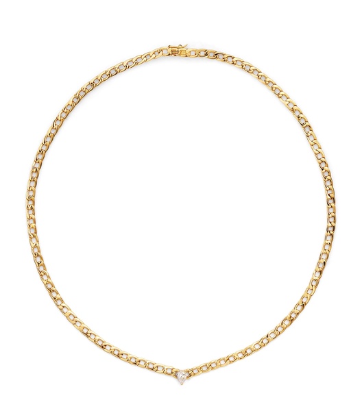 Yellow Gold and Diamond Pendant Necklace