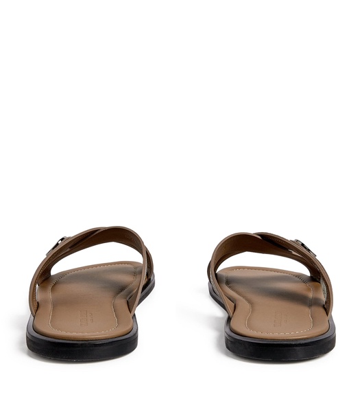 Leather Logo Sandals