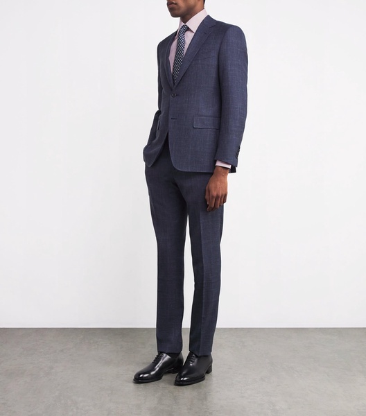 Cotton Micro-Houndstooth Shirt