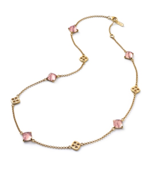 Gold Vermeil and Crystal Médicis Necklace