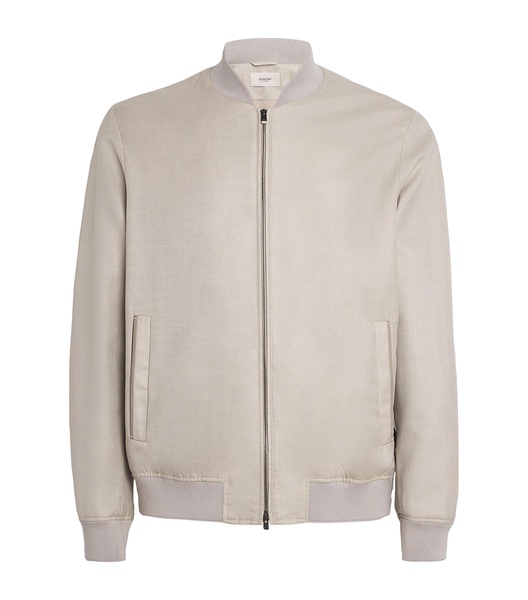 Cashmere-Silk Bomber Jacket