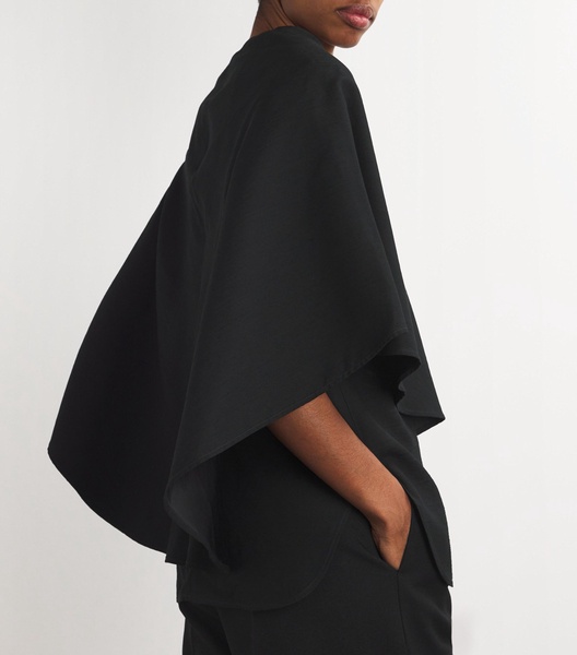 Satin Cape Arona Blouse