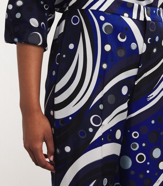 Silk Fontane Wide-Leg Trousers