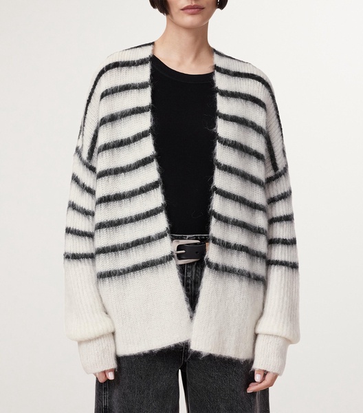 Mohair-Wool-Blend Riga Cardigan