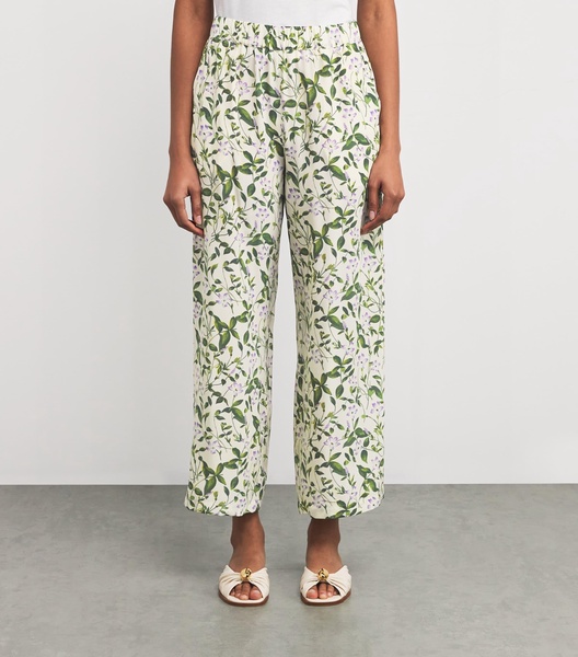 Silk Print Trousers
