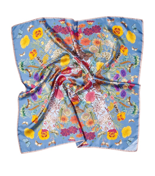 Botanical 'A' Silk Scarf
