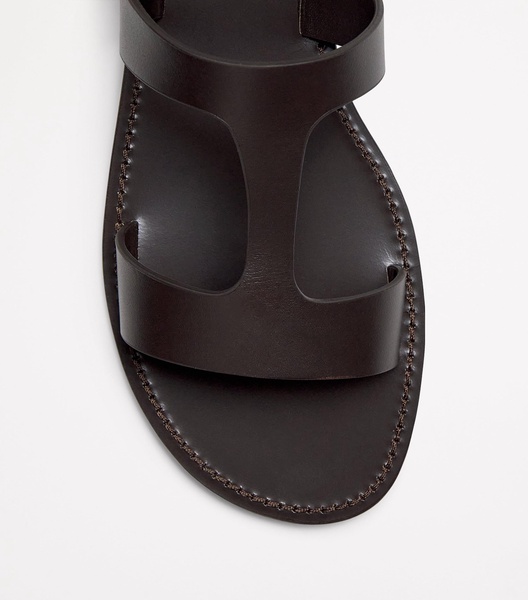 Leather Wrap-Around Sandals