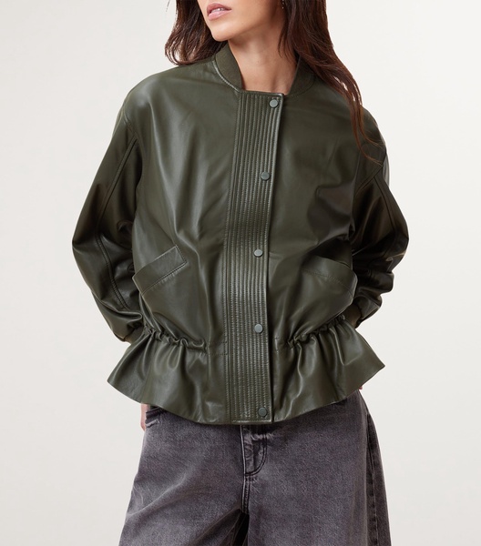 Leather Sofi Bomber Jacket