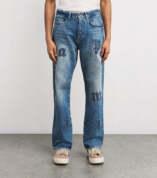 Logo Patch Baggy Jeans