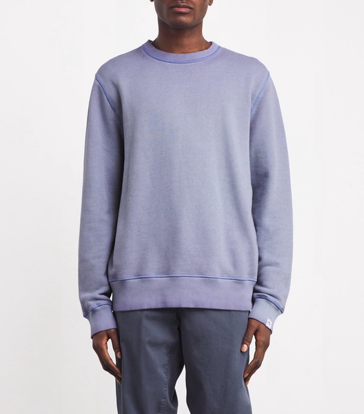 Cotton-Blend Washed Sweatshirt