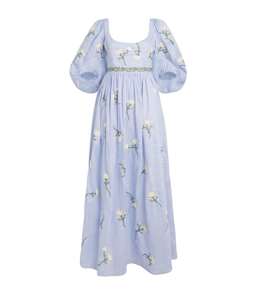 Linen Viviane Soledad Maxi Dress