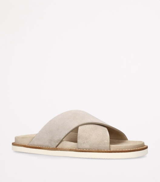 Suede Crossover Sandals
