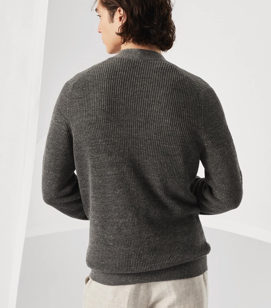 Linen-Cotton Cardigan
