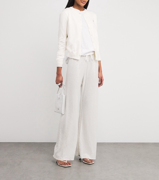 Sequinned Straight Trousers