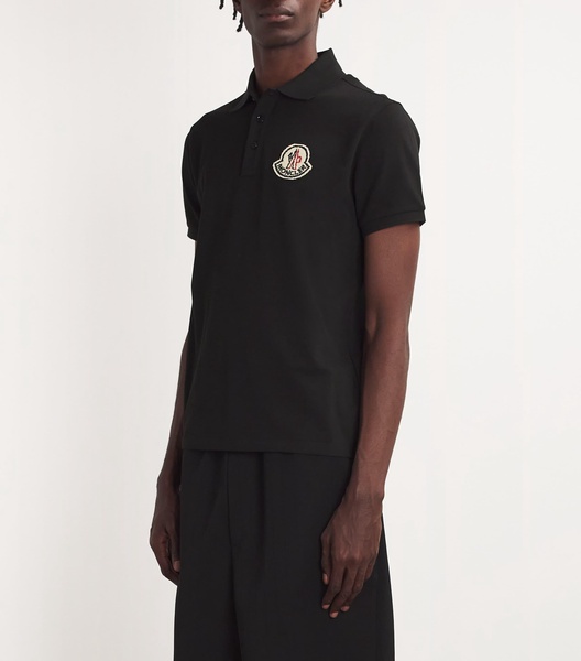 Piqué Cotton Logo Polo Shirt