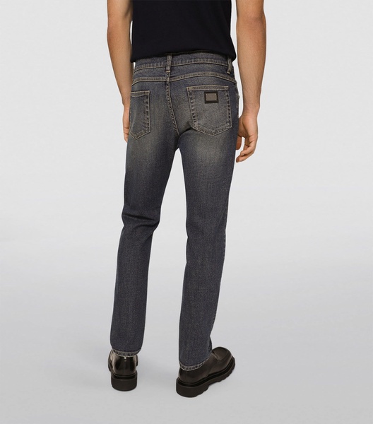 Logo Plaque Slim Jeans