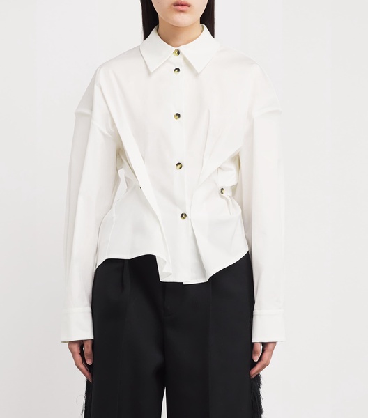 Cotton Twisted Corset Shirt