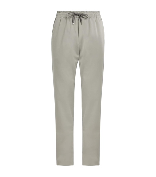 Cotton-Stretch Drawstring Trousers